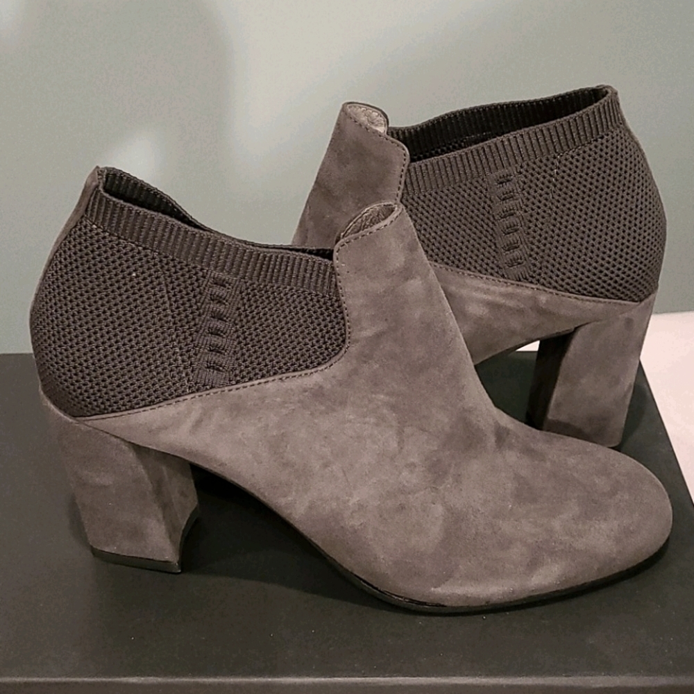 NWB Eileen Fisher Gray Marcy Suede Bootie Sz. 8